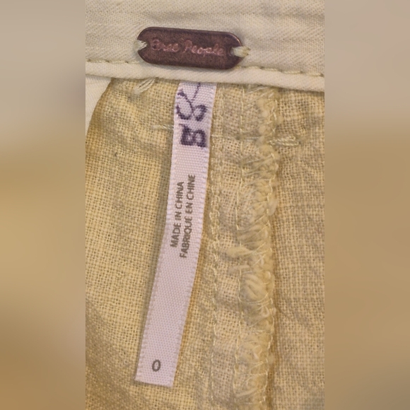 Free People Sunny Yellow Cargo Shorts - Picture 8 of 8